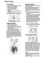 Предварительный просмотр 8 страницы Beko WMA 745 S Installation & Operating Instructions And Washing Guidance