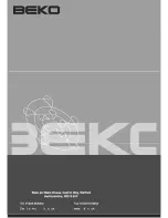 Предварительный просмотр 18 страницы Beko WMA 745 S Installation & Operating Instructions And Washing Guidance