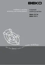 Beko WMA 767 S Installation & Operating  Instructions And Washing Guidanse preview