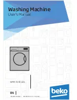 Предварительный просмотр 1 страницы Beko WMA 9148 LB1 User Manual