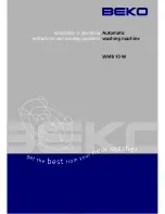 Beko WMB 10 W Installation & Operating Instructions And Washing Guidance preview