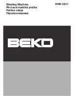 Beko WMB 50821 Manual preview