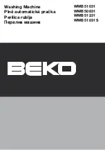 Beko WMB 50831 Manual preview
