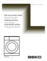 Beko WMB 51021 CS Y User Manual preview