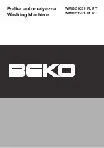 Предварительный просмотр 1 страницы Beko WMB 51031 PL PT Manual