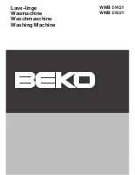 Предварительный просмотр 1 страницы Beko WMB 51221 Manual