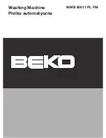 Beko WMB 60811 PL FM Manual предпросмотр