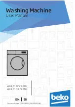 Preview for 18 page of Beko WMB 61031CSPTM User Manual