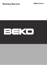 Beko WMB 651241 L User Manual preview