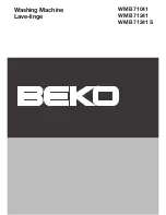 Preview for 1 page of Beko WMB 71041 Instruction Manual