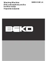 Beko WMB 81045 LA Manual preview