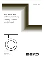 Предварительный просмотр 1 страницы Beko WMB 81466 User Manual