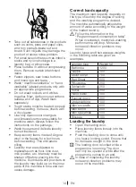 Preview for 14 page of Beko WMB61021S Installation & Operating Instructions And Washing Guidance