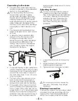 Preview for 10 page of Beko WMB61431B Installation & Operating Instructions And Washing Guidance