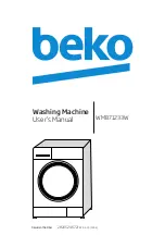 Предварительный просмотр 1 страницы Beko WMB71233W User Manual