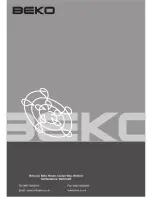 Preview for 40 page of Beko WMB81445L Installation And Operating Manual