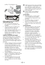 Предварительный просмотр 16 страницы Beko WMD 261 W Installation & Operating Instructions And Washing Guidance