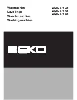 Предварительный просмотр 1 страницы Beko WMD 57122 User Manual