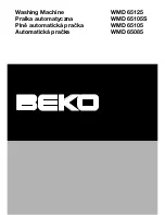 Beko WMD 65085 Manual preview