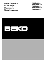 Предварительный просмотр 1 страницы Beko WMD 66120 Manual