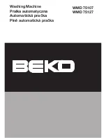 Beko WMD 75107 Manual preview