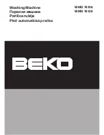 Preview for 1 page of Beko WMD 76106 Manual