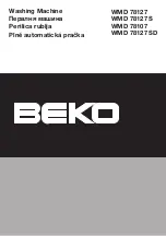 Preview for 1 page of Beko WMD 78107 Instruction Manual