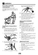 Preview for 9 page of Beko WMD 78144 Installation & Operating  Instructions And Washing Guidanse