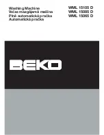 Beko WML 15065 D Manual preview