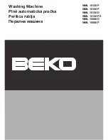 Beko WML 15066 D Instruction Manual предпросмотр