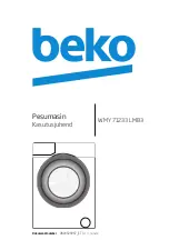 Предварительный просмотр 20 страницы Beko WMY 71233 LMB3 User Manual