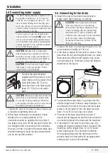 Preview for 11 page of Beko WMY 71441PTL User Manual