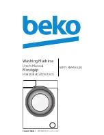 Beko WMY 91443 LB1 User Manual preview