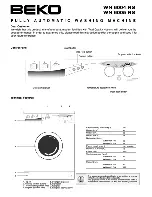 Beko WN 6004 RS Manual preview