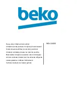 Beko WSA 24000 Manual preview