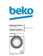 Предварительный просмотр 1 страницы Beko WTE 6531 X0 User Manual