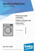 Предварительный просмотр 1 страницы Beko WTE 7502 B0 User Manual