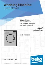 Beko WTE 7502 B0S User Manual preview