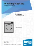 Beko WTE6611B0 User Manual предпросмотр