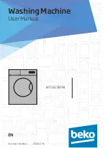 Preview for 1 page of Beko WTG821B2W User Manual