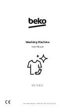 Beko WTL72051 User Manual preview