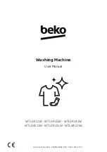 Beko WTL84111B User Manual предпросмотр