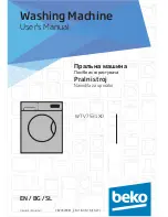 Предварительный просмотр 1 страницы Beko WTV 7531 X0 User Manual