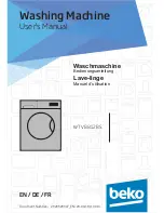 Beko WTV 8812 BS User Manual предпросмотр