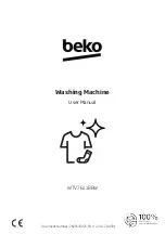 Preview for 1 page of Beko WTV7611BBW User Manual