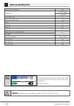 Preview for 6 page of Beko WTV9716DXST User Manual