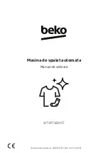 Предварительный просмотр 35 страницы Beko WTV9716DXST User Manual