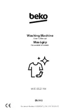 Beko WUE 8622 XW User Manual preview