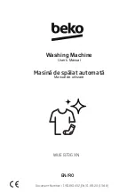 Beko WUE 8736 XN User Manual предпросмотр