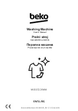 Beko WUE6511XWW User Manual preview